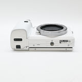 【美品】SONY ミラーレス一眼 α6000 パワーズームレンズキット E PZ 16-50mm F3.5-5.6 OSS ホワイト ILCE-6000L W
