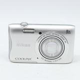 【新同品】Nikon デジタルカメラ COOLPIX S3700 シルバー 光学8倍ズーム 2005万画素 S3700SL