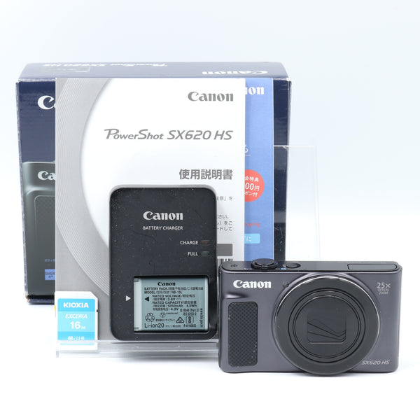 美品】Canon コンパクトデジタルカメラ PowerShot SX620 HS ブラック – ミライズカメラ