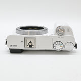 【美品】SONY ミラーレス一眼 α6000 パワーズームレンズキット E PZ 16-50mm F3.5-5.6 OSS ホワイト ILCE-6000L W
