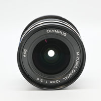 【美品】OLYMPUS 単焦点レンズ M.ZUIKO DIGITAL ED 12mm F2.0 ブラック ED 12mm F2.0 BLK