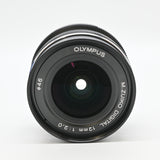 【美品】OLYMPUS 単焦点レンズ M.ZUIKO DIGITAL ED 12mm F2.0 ブラック ED 12mm F2.0 BLK