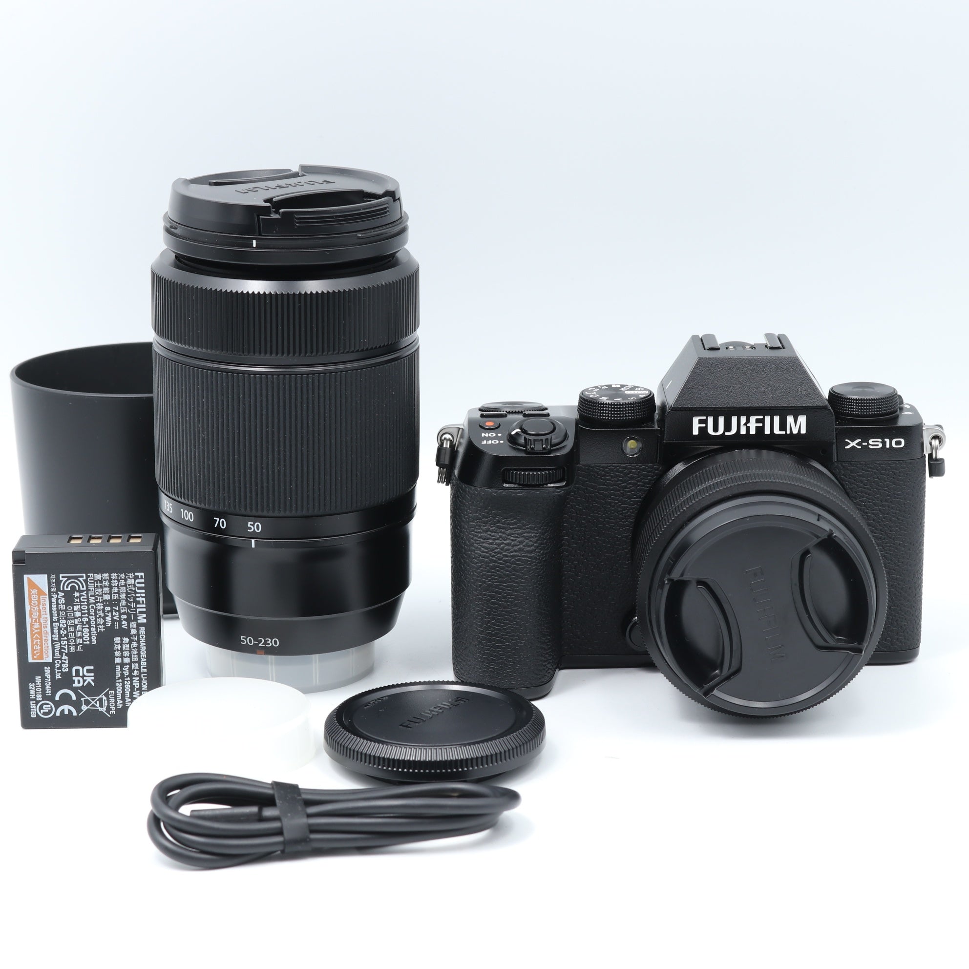 美品】FUJIFILM ミラーレスデジタルカメラ X-S10 Wズームレンズキット F X-S10LK-1545/50230 ブラック –  ミライズカメラ