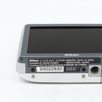 【新同品】Nikon デジタルカメラ COOLPIX S3700 シルバー 光学8倍ズーム 2005万画素 S3700SL