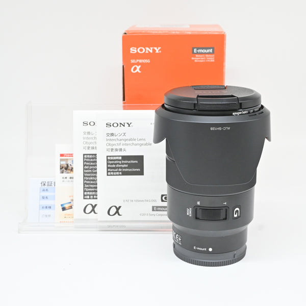 【美品】SONY E PZ 18-105mm F4 G OSS※Eマウント用レンズ(APS-Cサイズ用) SELP18105G