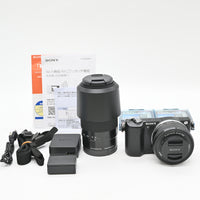 【美品】SONY α5000 ダブルズームレンズキット(ブラック／デジタル一眼)