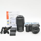 【美品】SONY α5000 ダブルズームレンズキット(ブラック／デジタル一眼)