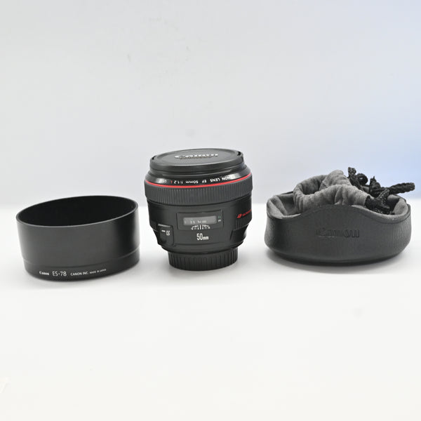 【美品】Canon 単焦点標準レンズ EF50mm F1.2L USM フルサイズ対応