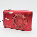 【良品】Nikon デジタルカメラ COOLPIX S3500 光学7倍ズーム 有効画素数 2005万画素 ラズベリーレッド S3500RD